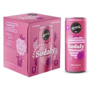 REMEDY SODALY PREBIOTIC RASPBERRY 4PK