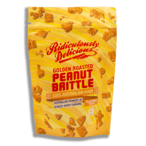 RIDICULOUSLY DELICIOUS PEANUT BRITTLE