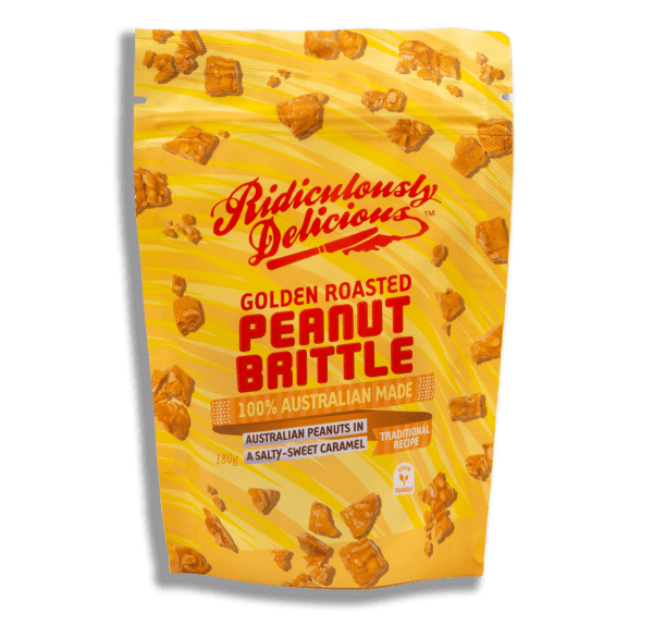 RIDICULOUSLY DELICIOUS PEANUT BRITTLE