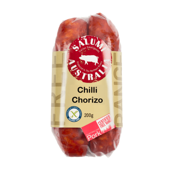 SALUMI AUSTRALIA FREE RANGE CHILLI CHORIZO TWIN PACK