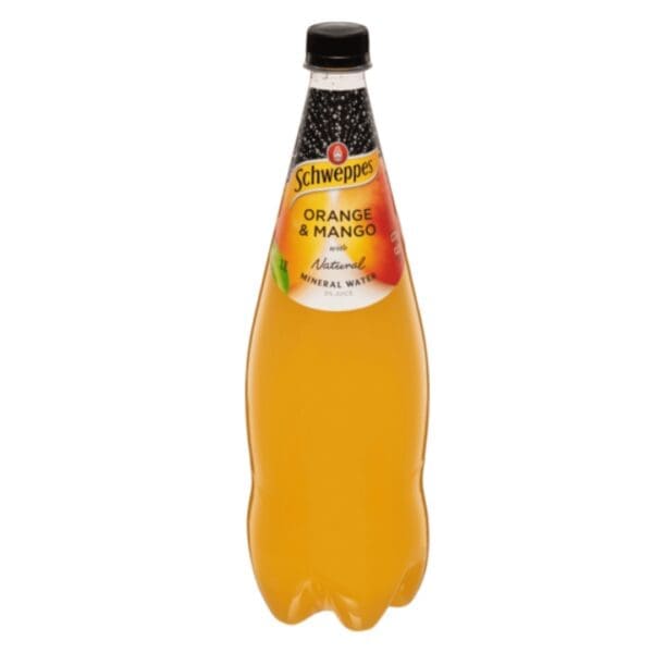 SCHWEPPES ORANGE MANGO MINERAL 1.1L