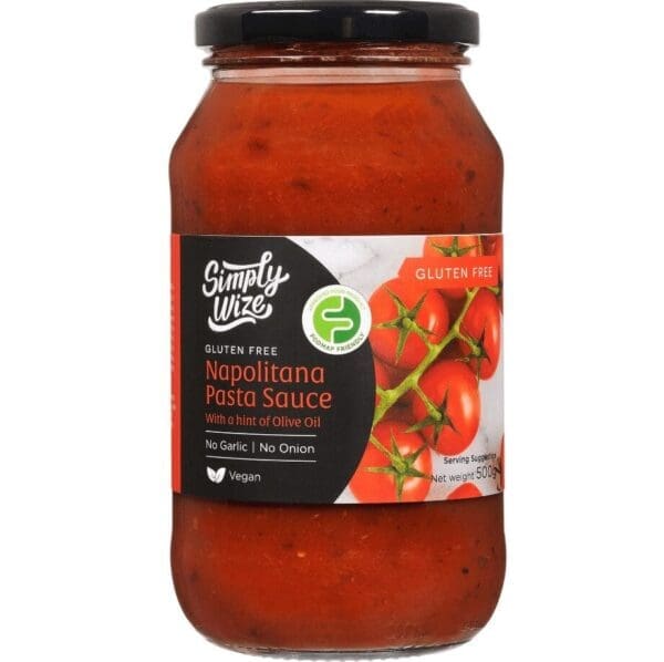 SIMPLY WISE GLUTEN FREE NAPOLITANA PASTA SAUCE