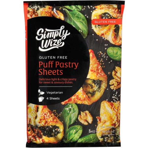SIMPLY WIZE GLUTEN FREE PUFF PASTRY 4PKT