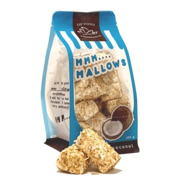 SYDNEY MARSHMALLOW CO. TOASTED COCONUT MARSHMALLOWS