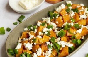 Sweet Potato, Spring Onion and Feta Salad