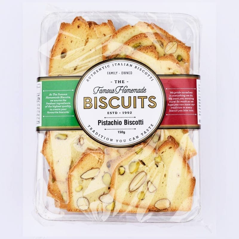 THE FAMOUS HOMEMADE PISTACHIO BISCOTTI