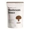 White 300g package labeled "Mushroom Sauce" with brown mushroom graphic, gluten-free, Australian.