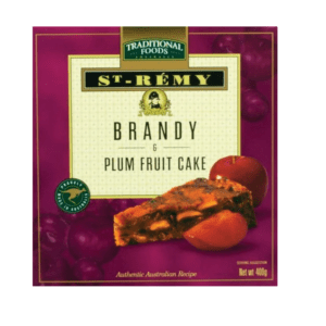 TRADITIONAL FOODS ST REMY BRANDY AND PLUM FRUIT CAKE