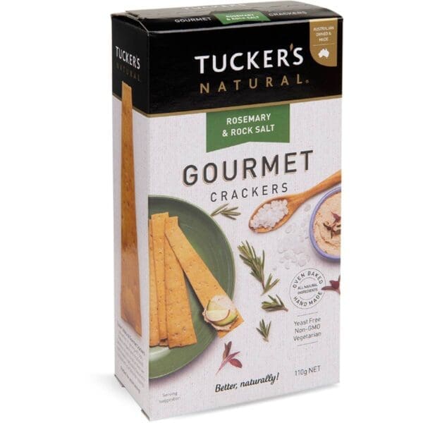 TUCKERS CRACKERS ROSEMARY ROCK SALT