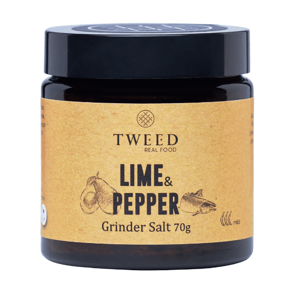 TWEED REAL FOOD LIME PEPPER GRINDER SALT