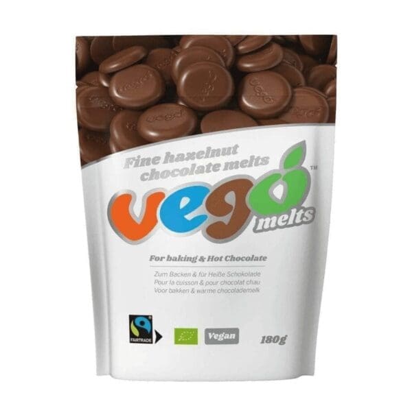 VEGO GOOD FOOD HAZELNUT CHOCOLATE MELTS