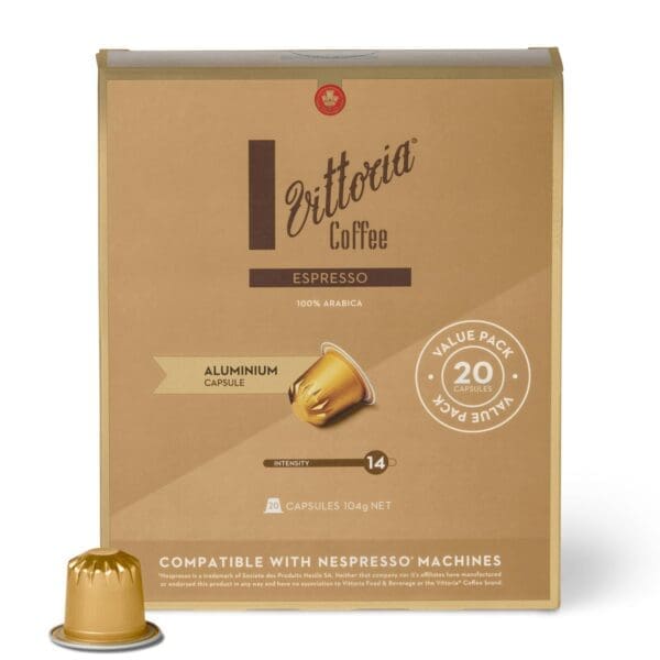 VITTORIA COFFEE ESPRESSO ALUMINIUM CAPSULE VALUE PACK