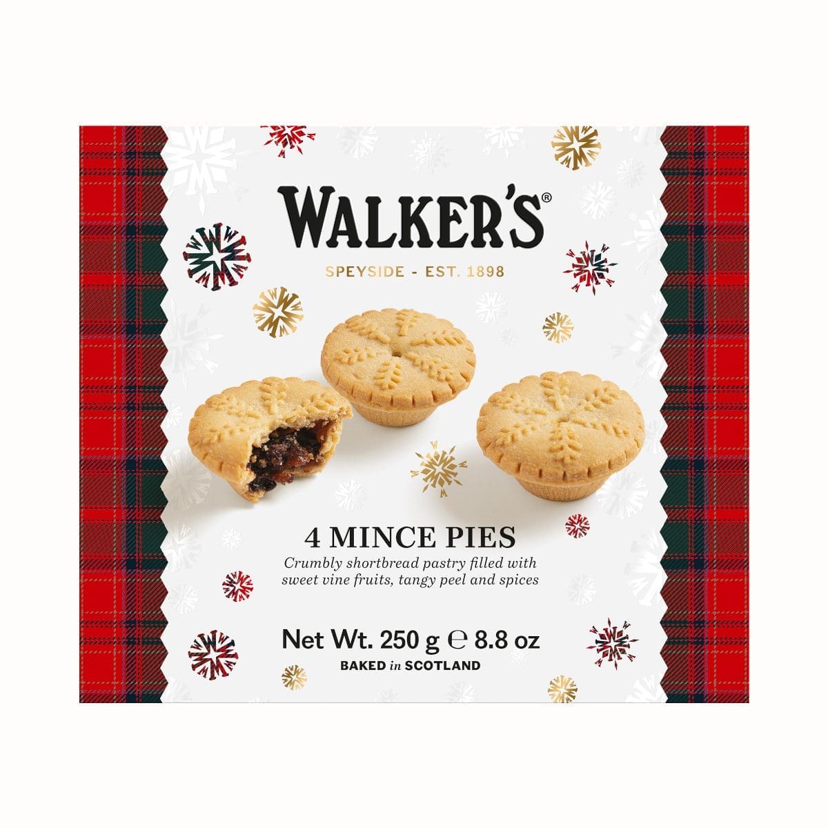 WALKERS 4 FRUIT MINCE PIES