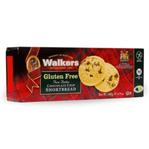 WALKERS GLUTEN FREE PURE BUTTER CHOCOLATE CHIP SHORTBREAD