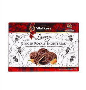 WALKERS LUXURY GINGER ROYALS SHORTBREAD