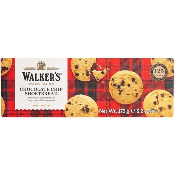 WALKERS PURE BUTTER CHOCOLATE CHIP SHORTBREAD