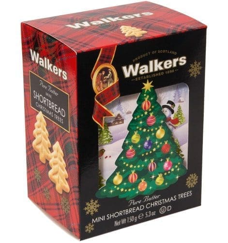 WALKERS PURE BUTTER MINI SHORTBREAD CHRISTMAS TREES