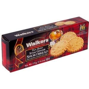 WALKERS PURE BUTTER STEM GINGER SHORTBREAD