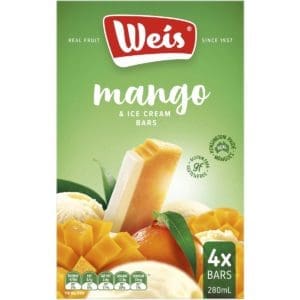 WEIS MANGO ICE CREAM BARS 4PACK