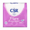 CSR Pure Icing Sugar 500g package, pink and blue, cake illustration, gluten-free label.