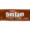 Arnott's Tim Tam Original chocolate biscuits package, brown with biscuit image, 200g.