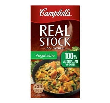 Campbell's Real Stock Vegetable, 100% natural, 500ml, 100% Australian veggies.