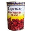 Capriccio red kidney beans can, labeled all-natural and ready to use.
