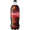 Coca-Cola No Sugar 1.25L bottle with red/black label and surface condensation.