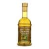 Clear glass bottle of Colavita olive oil with label; product of Italy, 500 ml.