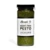Jar of dairy-free pesto, Roza's Gourmet, vegan, gluten-free, 240ml, made in Australia.