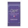 Purple packet labeled "LMDT, La Maison du Thé," with Darjeeling tea design and French flag.
