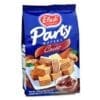 Blue Elledi Party Wafers package, cacao flavor, 250g, with images of wafers and cocoa.