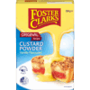 350g box of vanilla Foster Clark's custard powder, microwave easy, 2.5 health star rating.