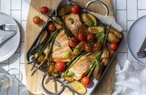  Roast Salmon & Asparagus