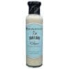 Glass bottle of "Gourmetchef Tartare Sauce," blue label, dark blue cap.