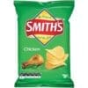 Green Smith's chicken-flavored chips packet, 170g, with drumstick and wavy chips illustration.