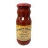 Italian tomato sauce jar with checkered lid; "Le conserve della nonna" Lampomodoro brand.