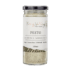 Glass jar of jalapeño pumpkin seed pesto, vegan, gluten-free, FODMAP, nut-free, 250ml.