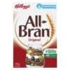 Kellogg's All-Bran Original cereal box, 350g, high fiber, 42% daily fiber needs.