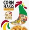 Kellogg’s Corn Flakes box with rooster design, celebrating 100 years in Australia, 380g.