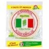 La Banderita 10 flour tortillas package, Mexican flag colors, 0g trans fat highlighted.