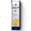 La Molisana spaghetti package, white and blue, with visible pasta and product details.