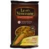 Le Veneziane gluten-free corn pasta package, free of wheat, egg, and lactose, from Italy.