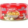 Maesri red curry paste can; traditional Thai label in Thai and English, 114 grams.