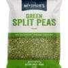 McKenzie's 500g green split peas package; protein and dietary fiber source.