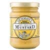 Jar of Newman's Hot English Mustard, Australian product, 250g, yellow, with gold lid.