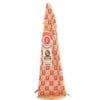 Wedge of packaged Parmesan Reggiano cheese, 250g, with red and gold patterned wrapper.