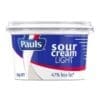 Paul's Light sour cream, 250g, 47% less fat, blue/white/red packaging.