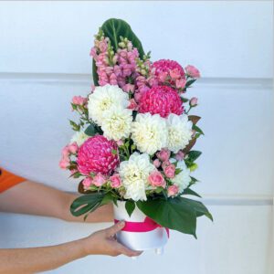pink delight flower arrangement