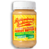 Jar of "Ridiculously Delicious" chunky peanut butter, 375g, with Murray River salt.